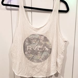 Rvca white tank top